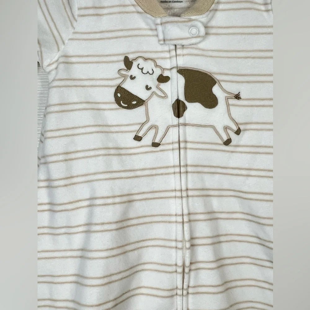 Carter's Unisex Baby Sleep Bag (Ivory/Beige Cow, 0 - 3 Months)